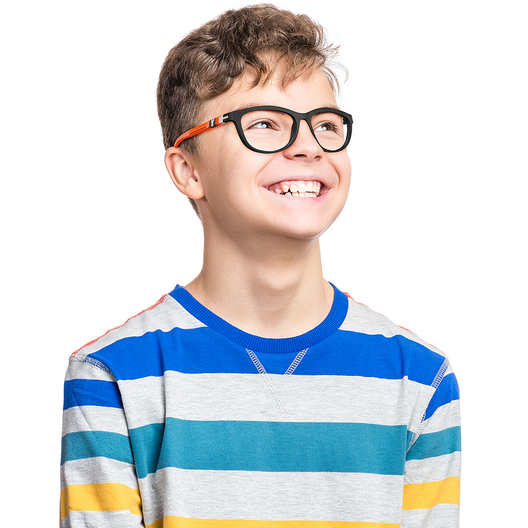 Kid Zania Black Full Rim Rectangle right side