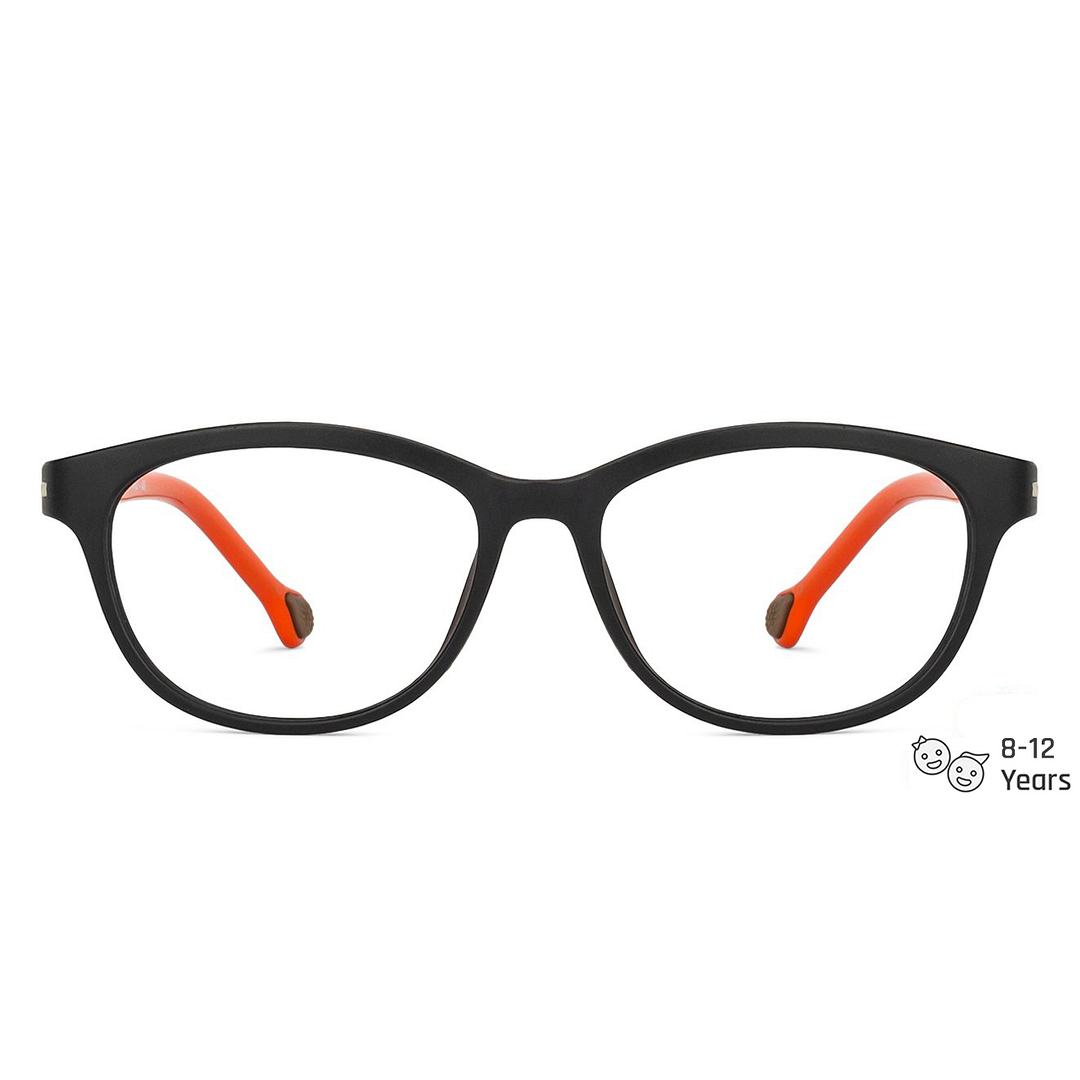 Kid Zania Black Full Rim Rectangle left side