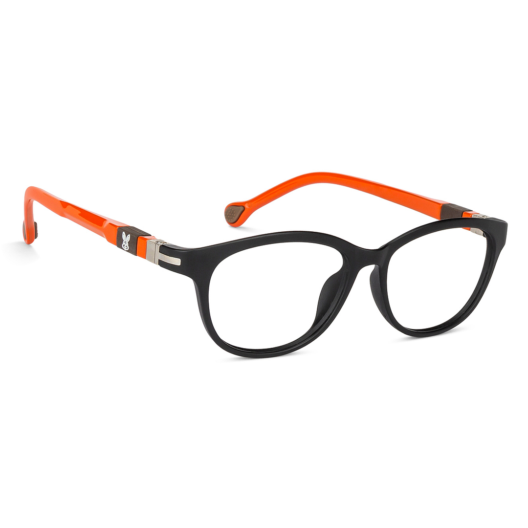 Kid Zania Black Full Rim Rectangle left side