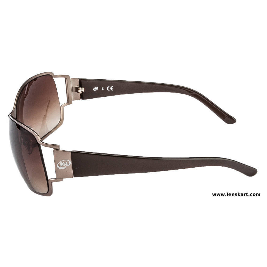 BRANDED Mid Gunmetal Full Rim Round left side