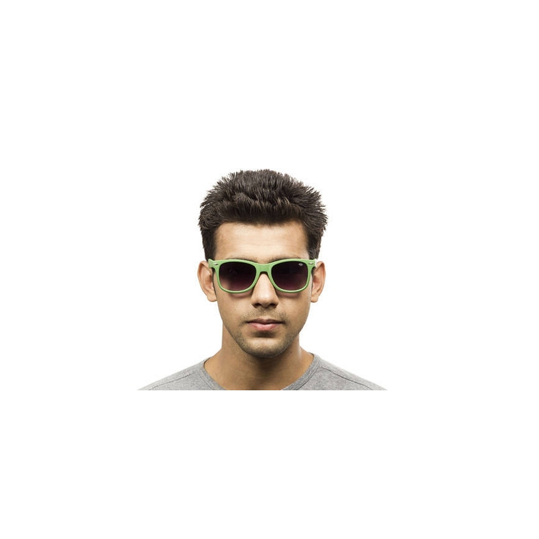 BRANDED Green Full Rim Aviator right side