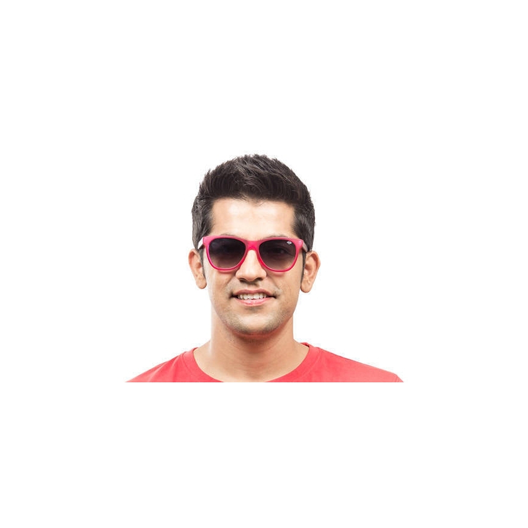 BRANDED Pink Full Rim Square right side