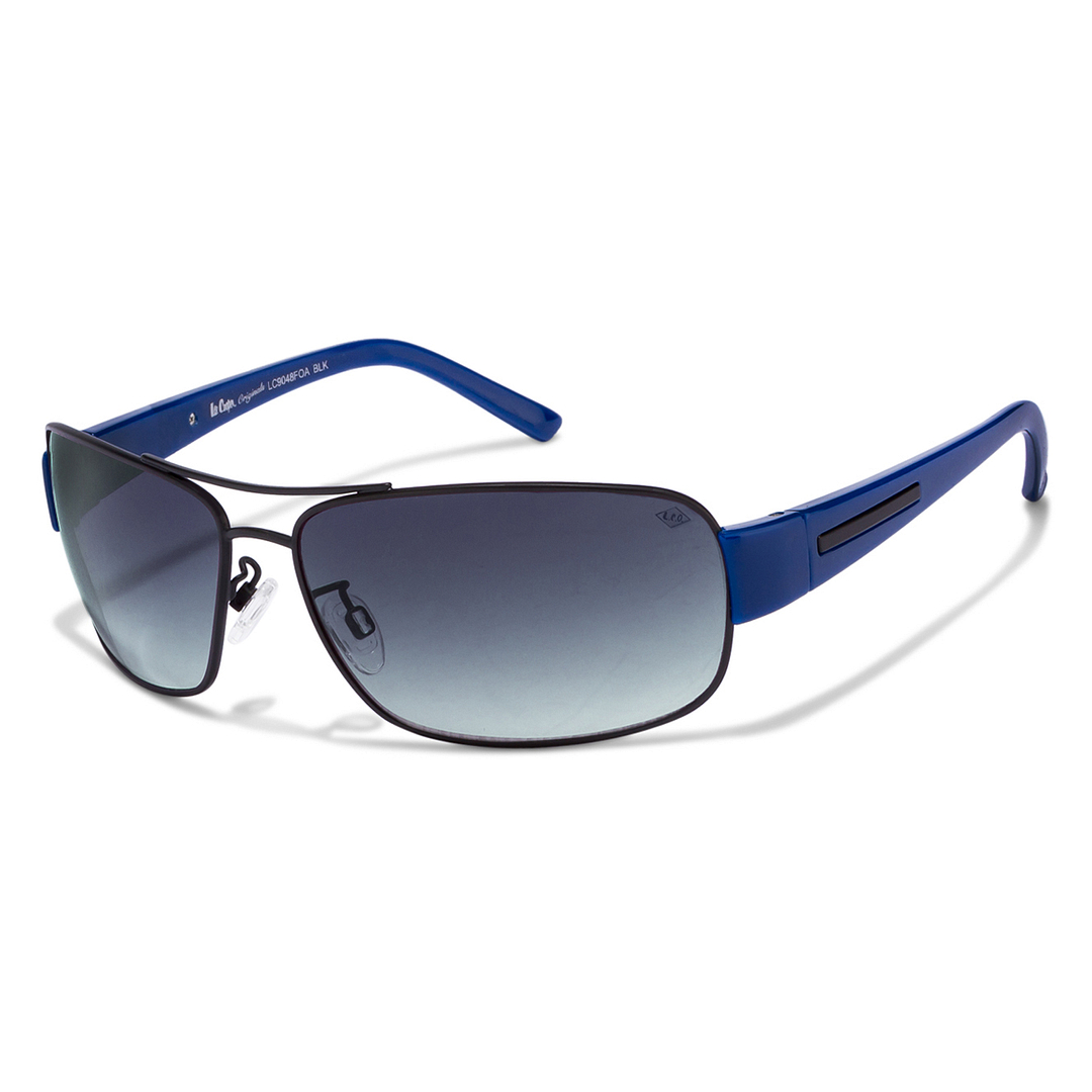 BRANDED Black Blue Full Rim Rectangle right side