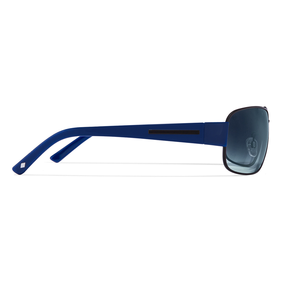 BRANDED Black Blue Full Rim Rectangle right side