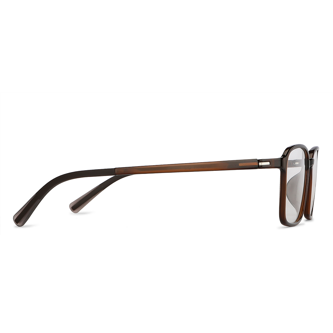 Lenskart Air Online Light Brown Full Rim Rectangle left side