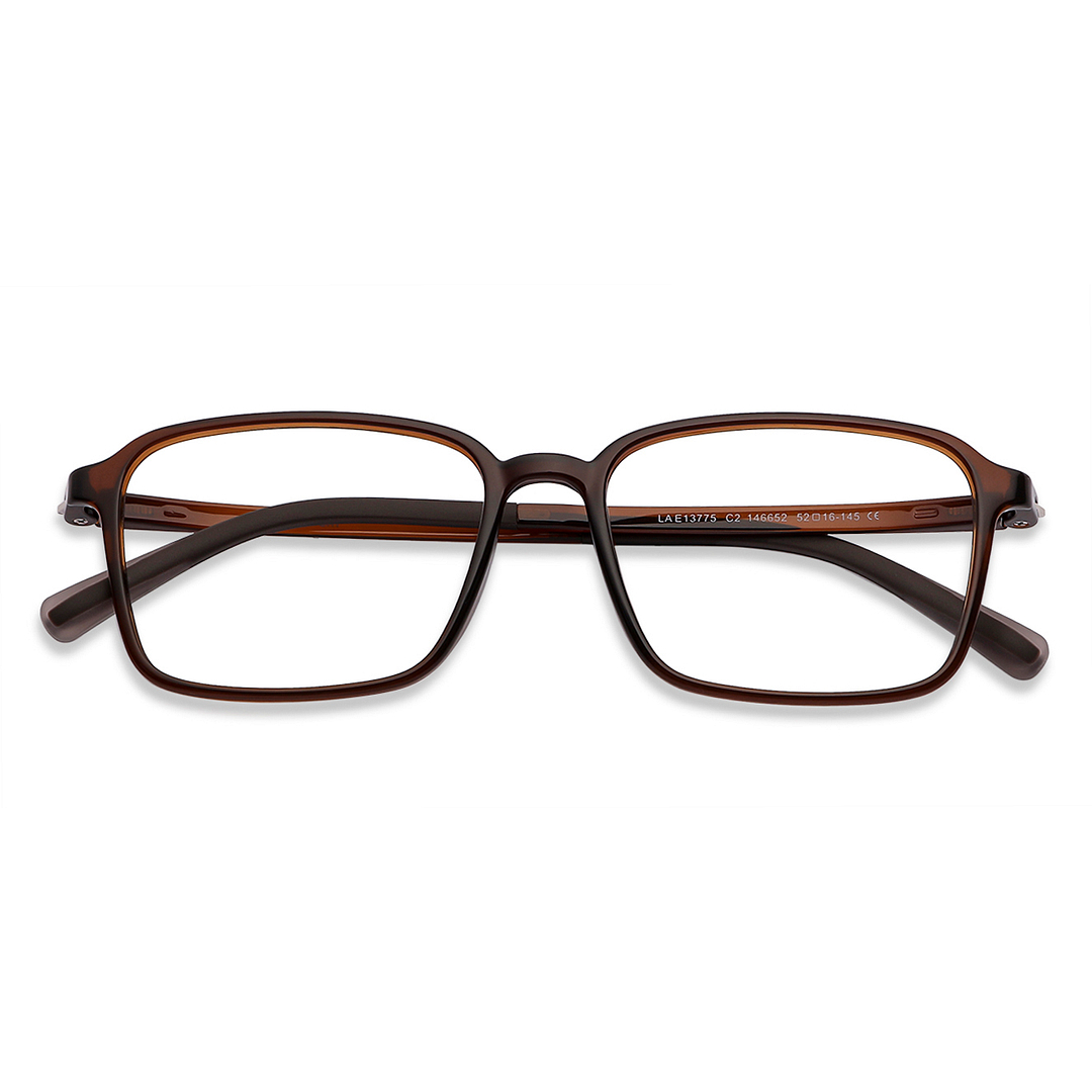 Lenskart Air Online Light Brown Full Rim Rectangle left side