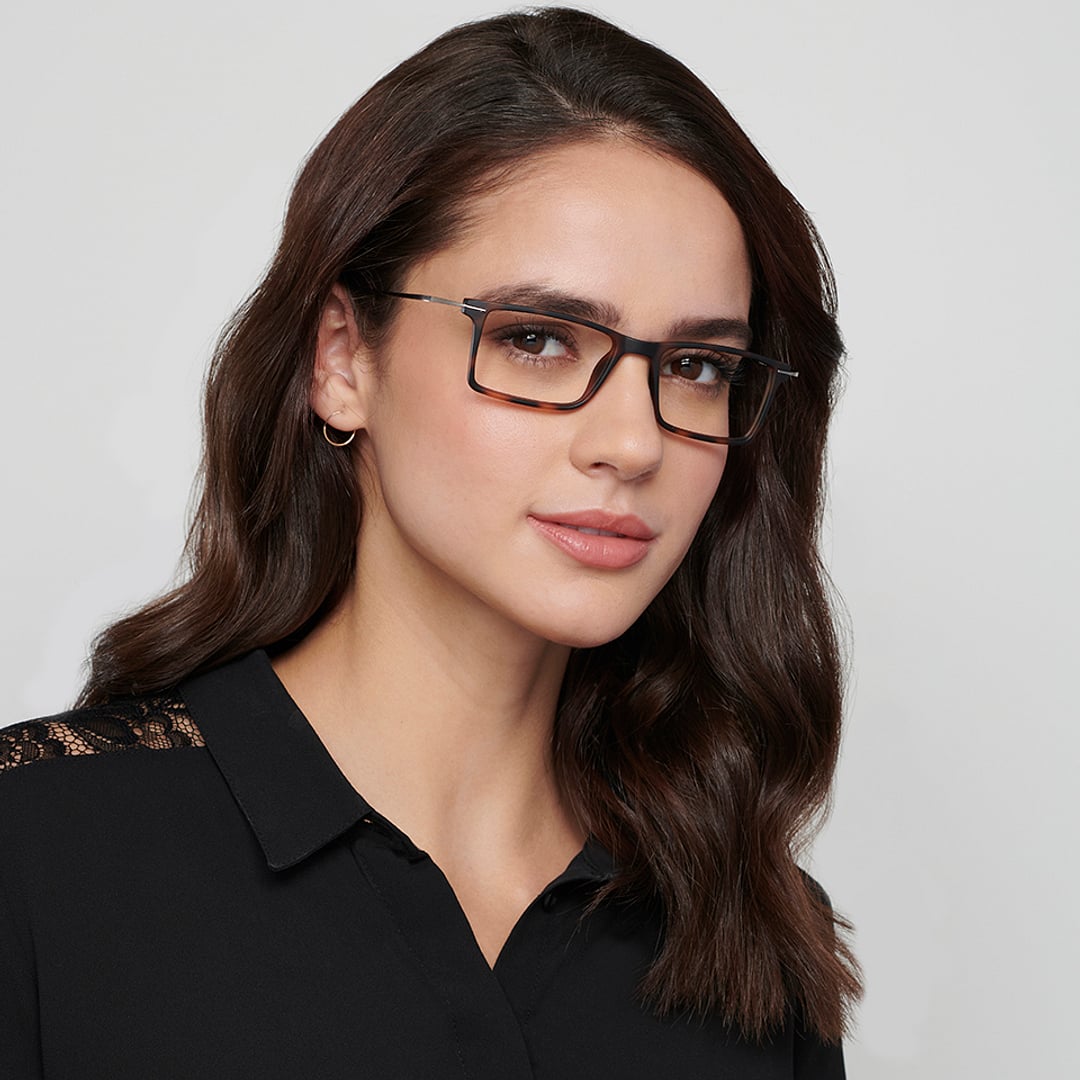 Lenskart Air Online Light Brown Full Rim Rectangle right side