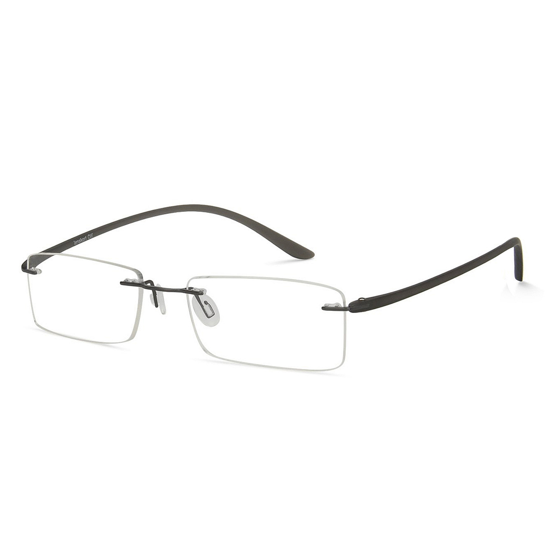 Lenskart Air Online Mid Gunmetal Rimless Rectangle right side