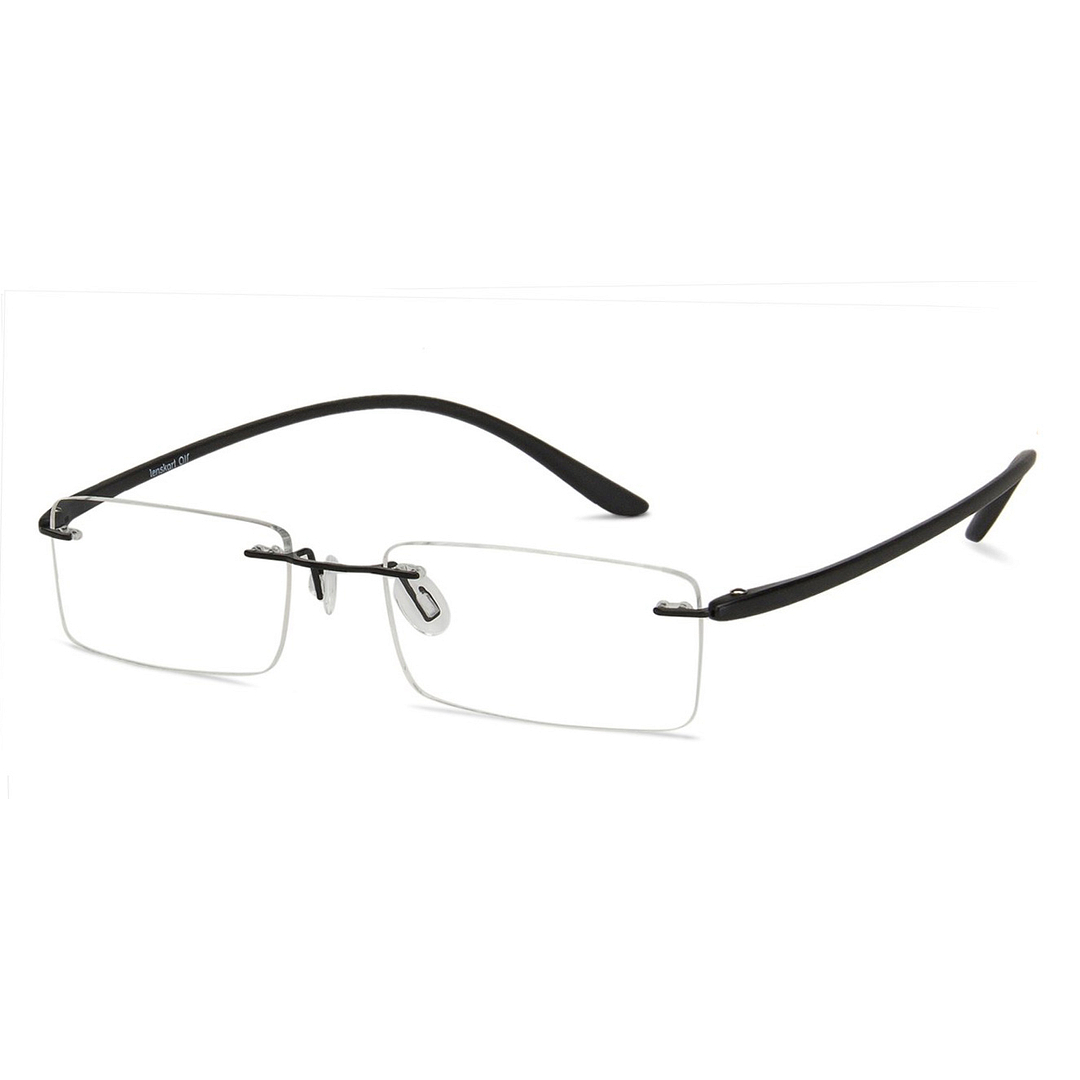 Lenskart Air Black Rimless Rectangle right side