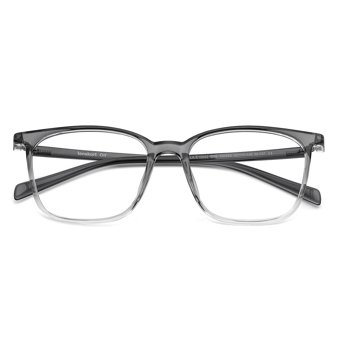 Lenskart Air Online Gray Transparent Full Rim Square left side