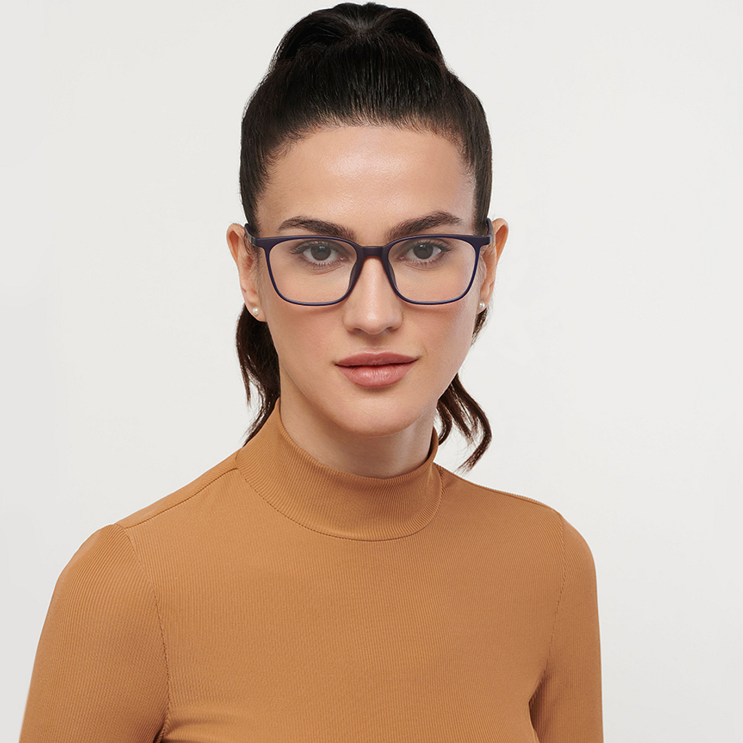 Lenskart Air Online Sky Blue Full Rim Square left side