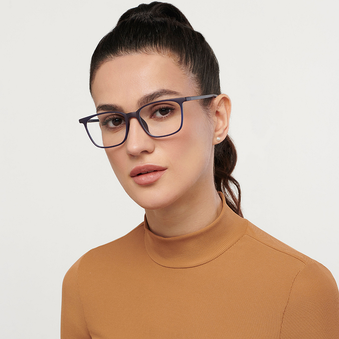 Lenskart Air Online Sky Blue Full Rim Square right side