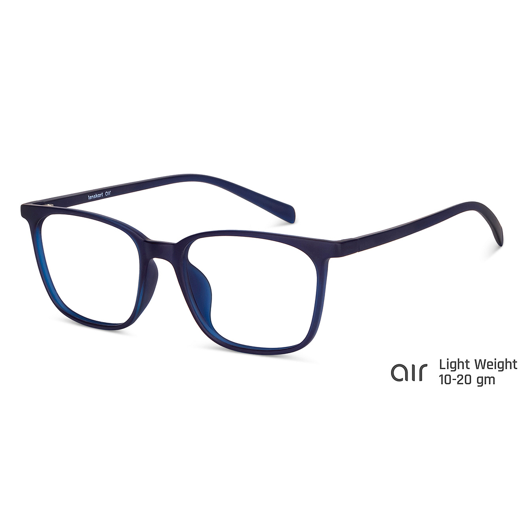 Lenskart Air Online Sky Blue Full Rim Square left side
