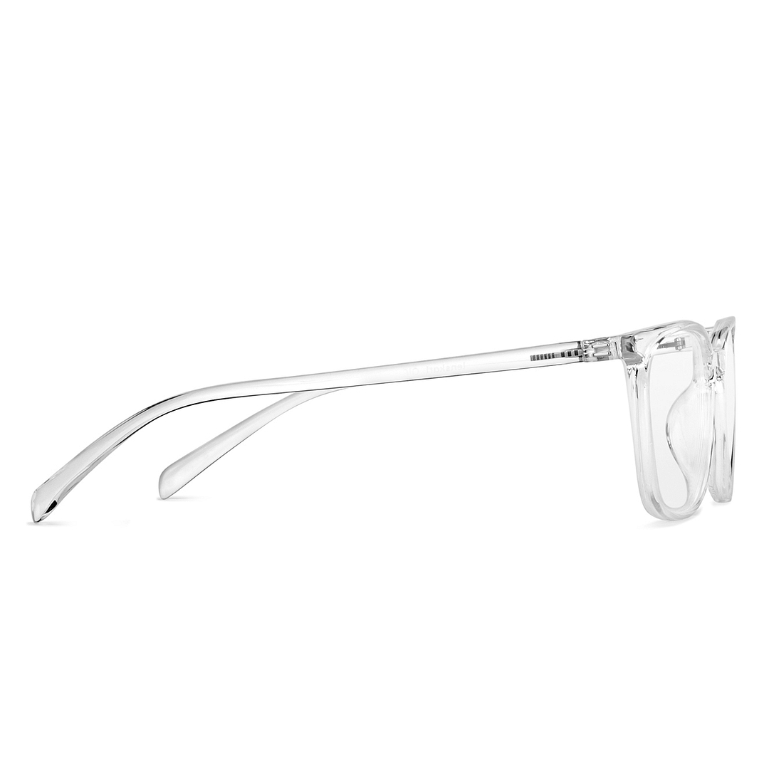 Lenskart Air Online Crystal Transparent Full Rim Square left side