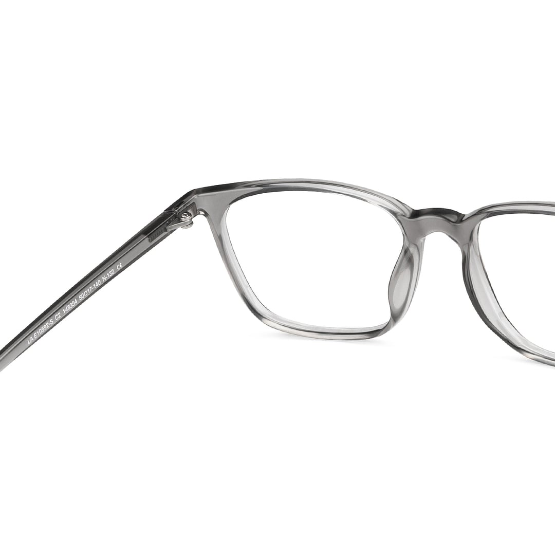 Lenskart Air Online Gray Transparent Full Rim Square right side