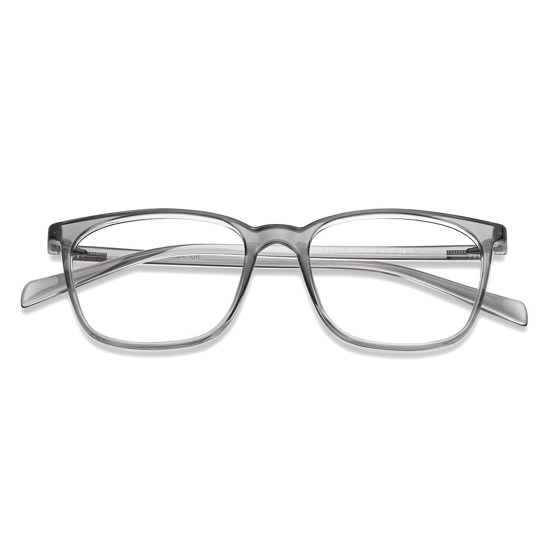 Lenskart Air Online Gray Transparent Full Rim Square left side