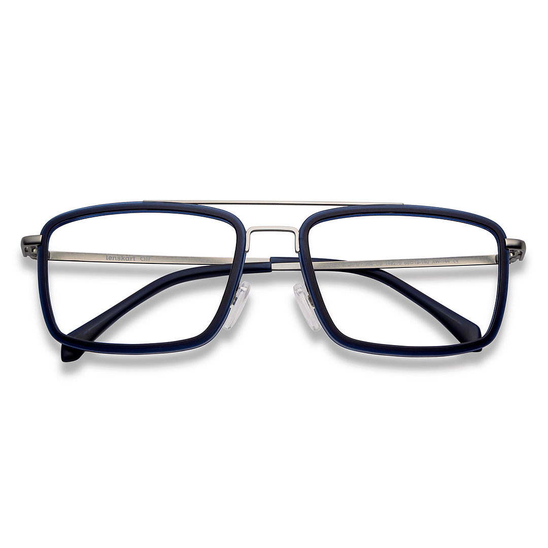 Lenskart Air Online Sky Blue Full Rim Square left side