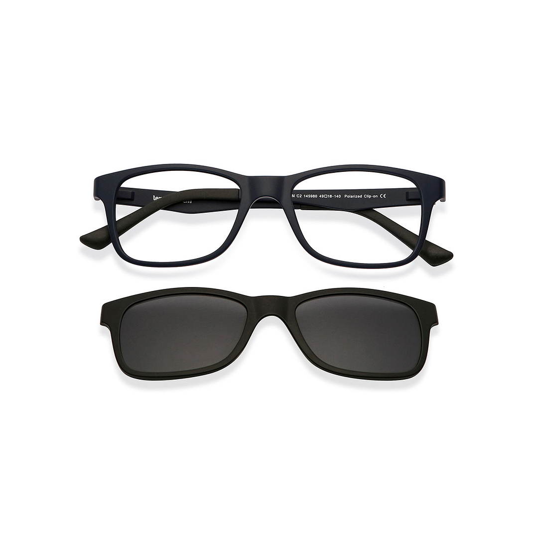 Lenskart Air Online Navy Blue Full Rim Rectangle left side