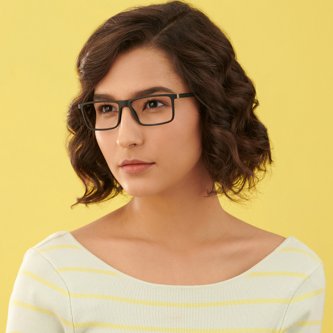 Lenskart Air Online Black Full Rim Rectangle right side