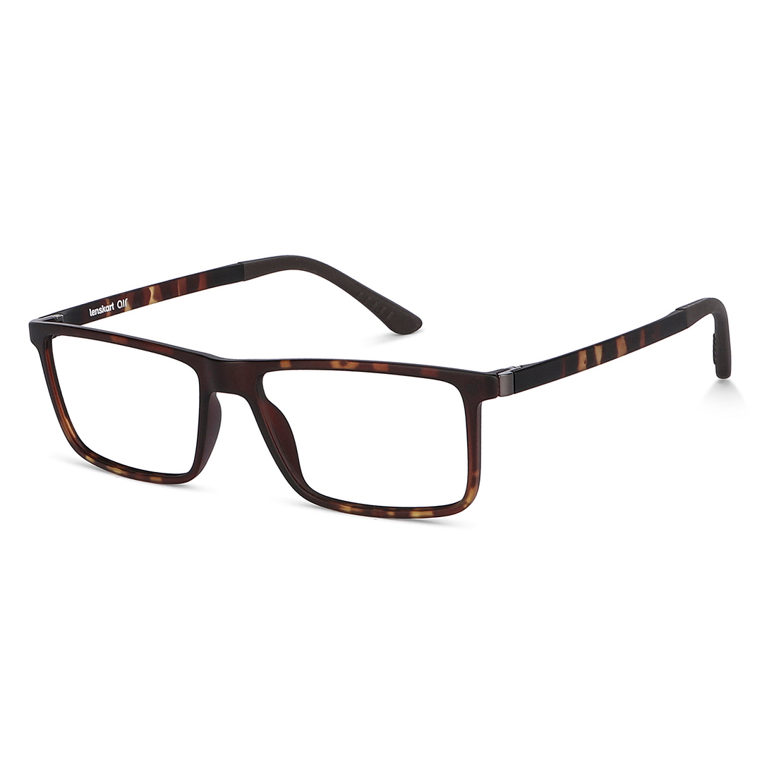 Lenskart Air Online Light Brown Full Rim Rectangle left side