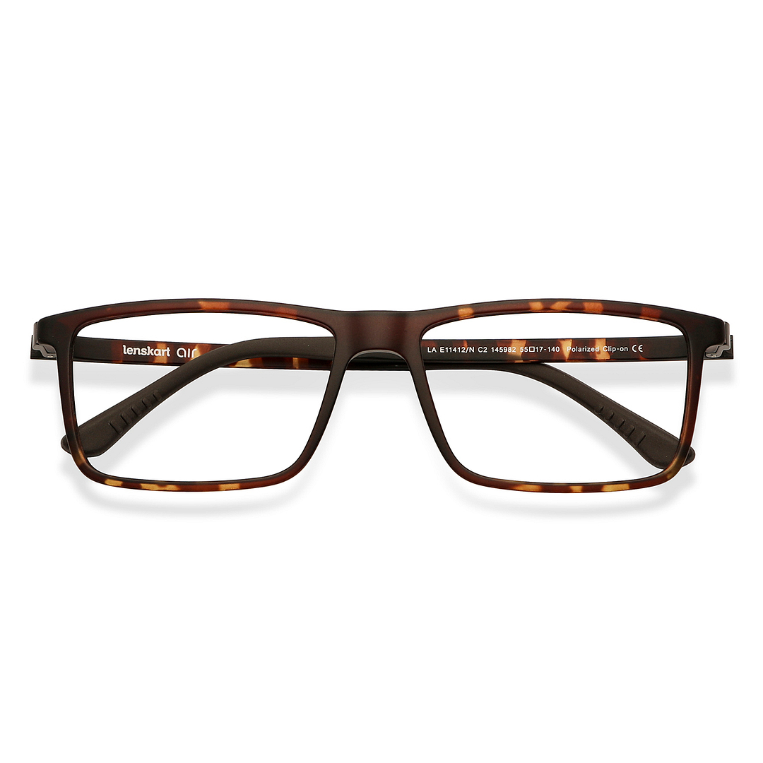Lenskart Air Online Light Brown Full Rim Rectangle left side