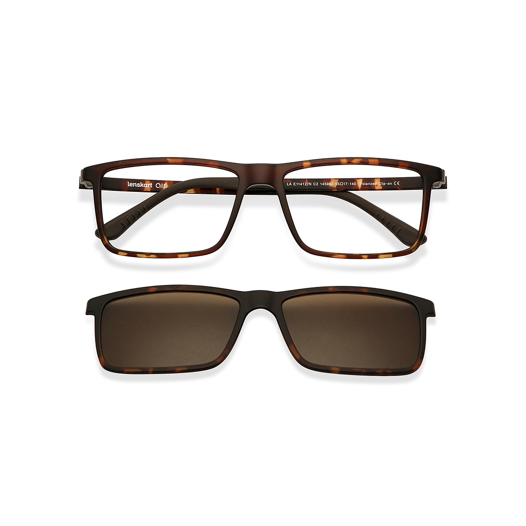 Lenskart Air Online Light Brown Full Rim Rectangle right side