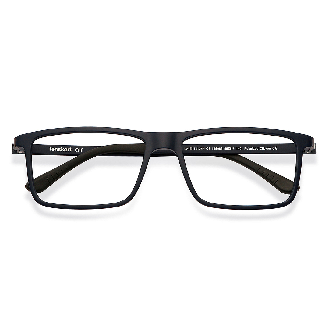 Lenskart Air Navy Blue Full Rim Rectangle left side