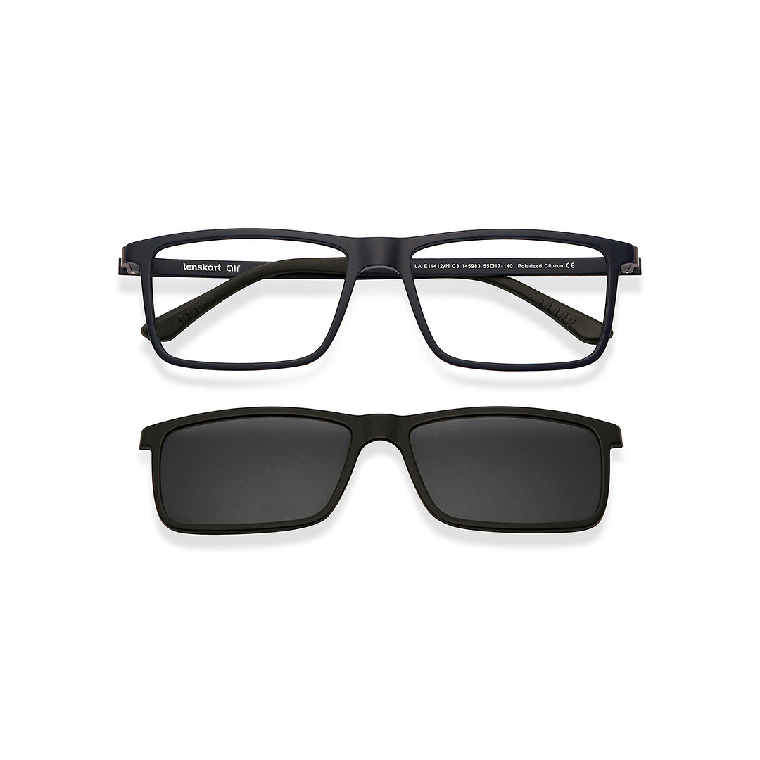 Lenskart Air Navy Blue Full Rim Rectangle right side
