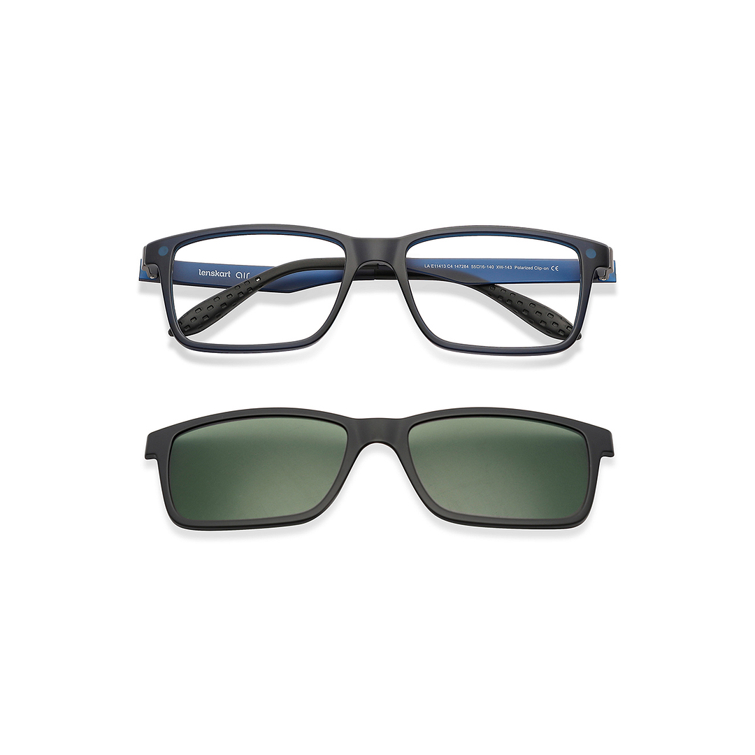 Lenskart Air Black Full Rim Rectangle left side