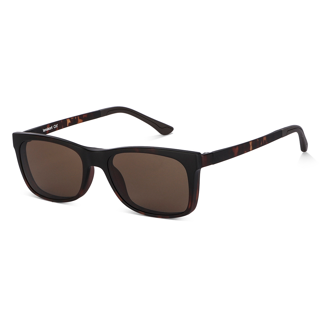 Lenskart Air Online Light Brown Full Rim Rectangle right side