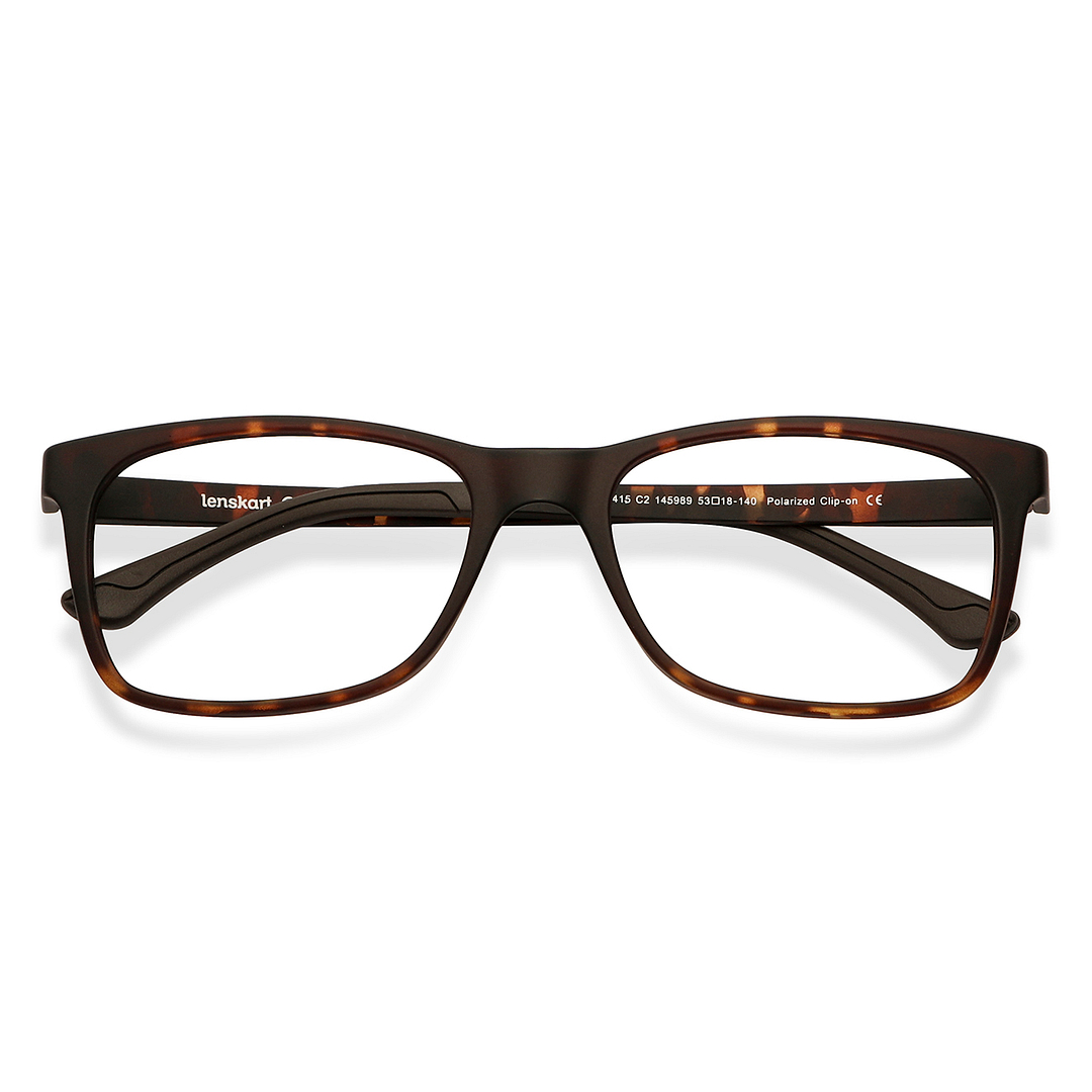 Lenskart Air Online Light Brown Full Rim Rectangle left side