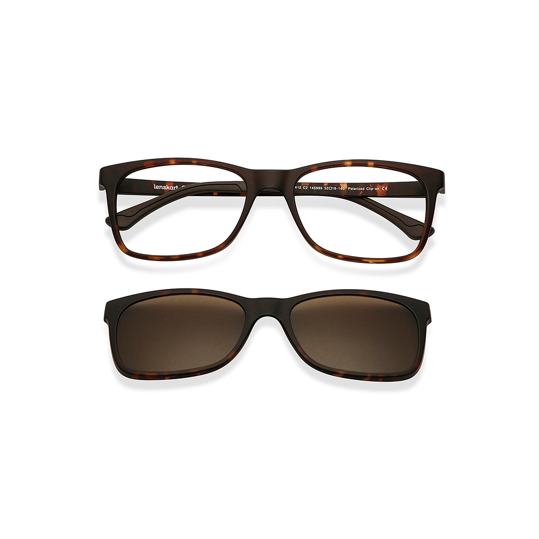 Lenskart Air Online Light Brown Full Rim Rectangle right side