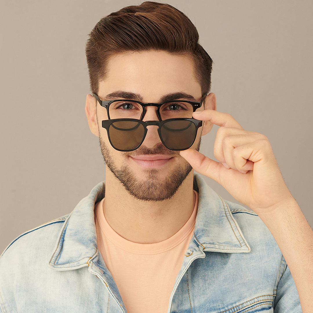 Lenskart Air Online Black Full Rim Square left side
