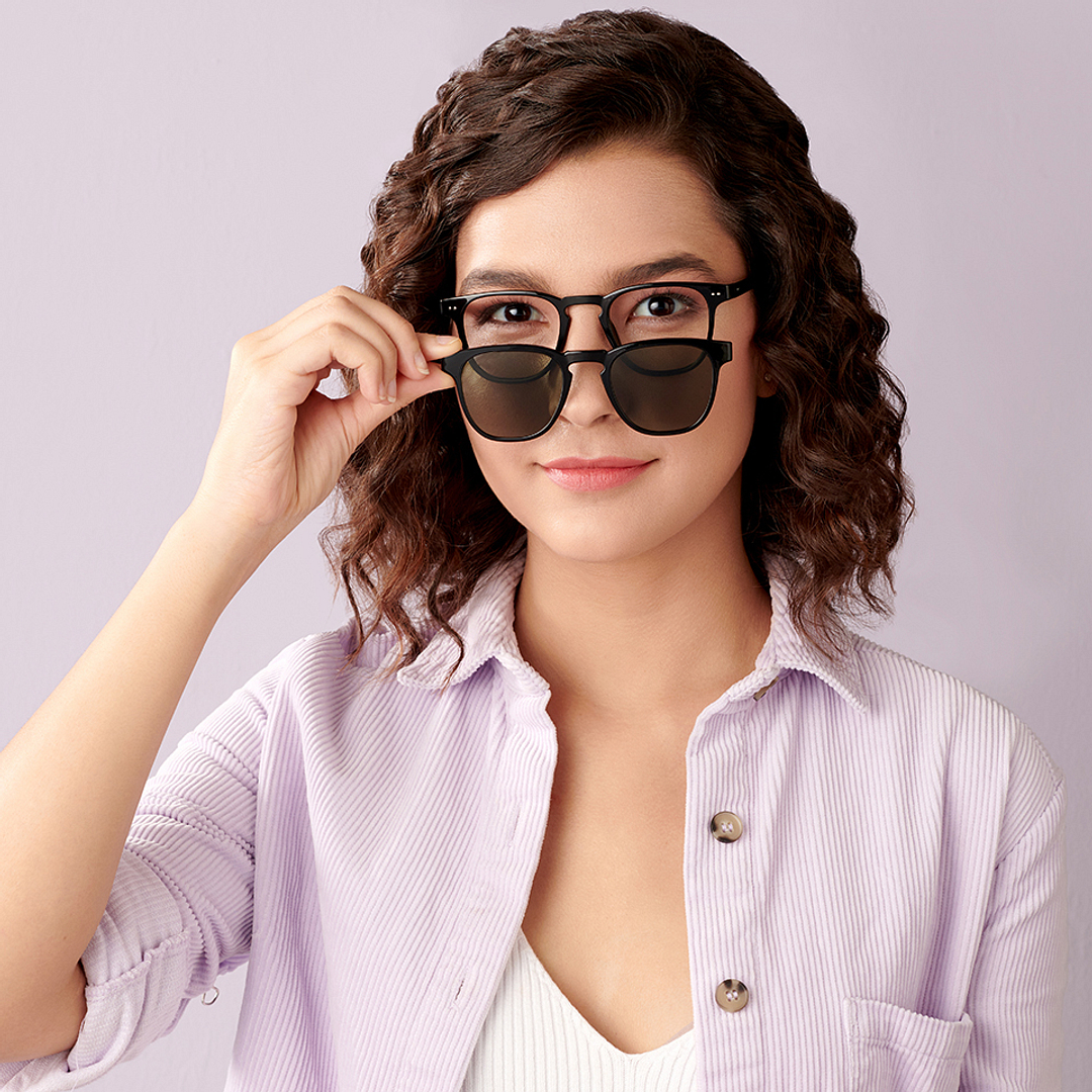 Lenskart Air Online Black Full Rim Square left side