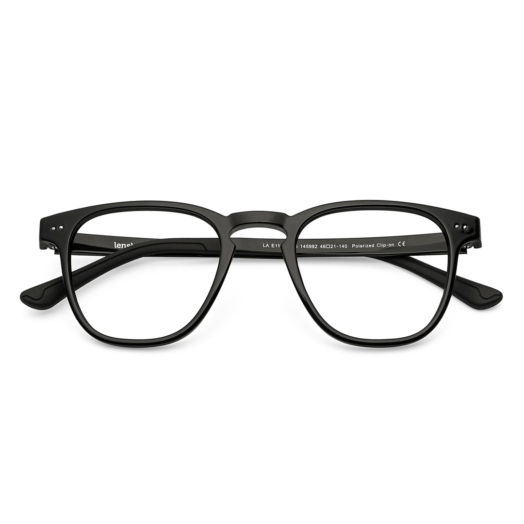 Lenskart Air Online Black Full Rim Square left side