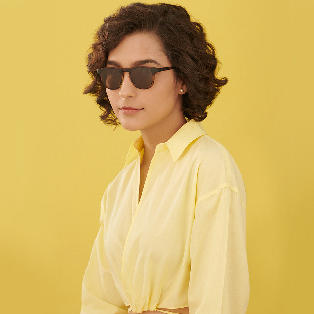 Lenskart Air Online Light Brown Full Rim Square right side