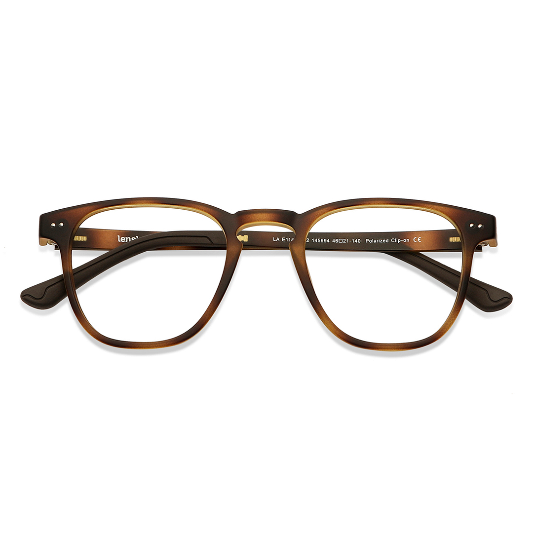 Lenskart Air Online Light Brown Full Rim Square right side