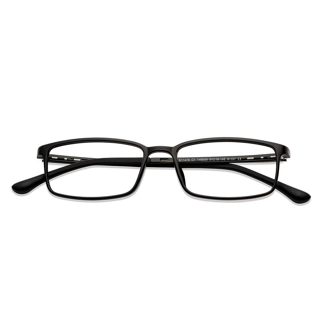 Lenskart Air Black Full Rim Rectangle left side