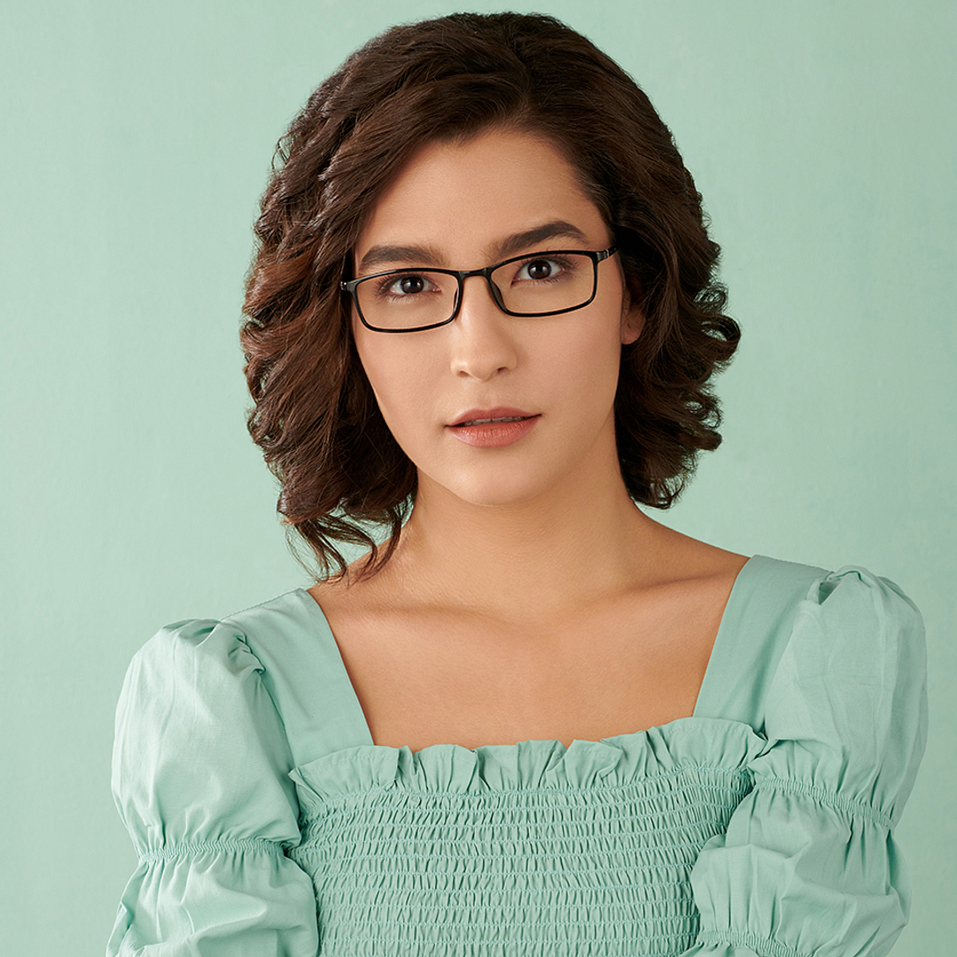 Lenskart Air Online Black Full Rim Rectangle left side