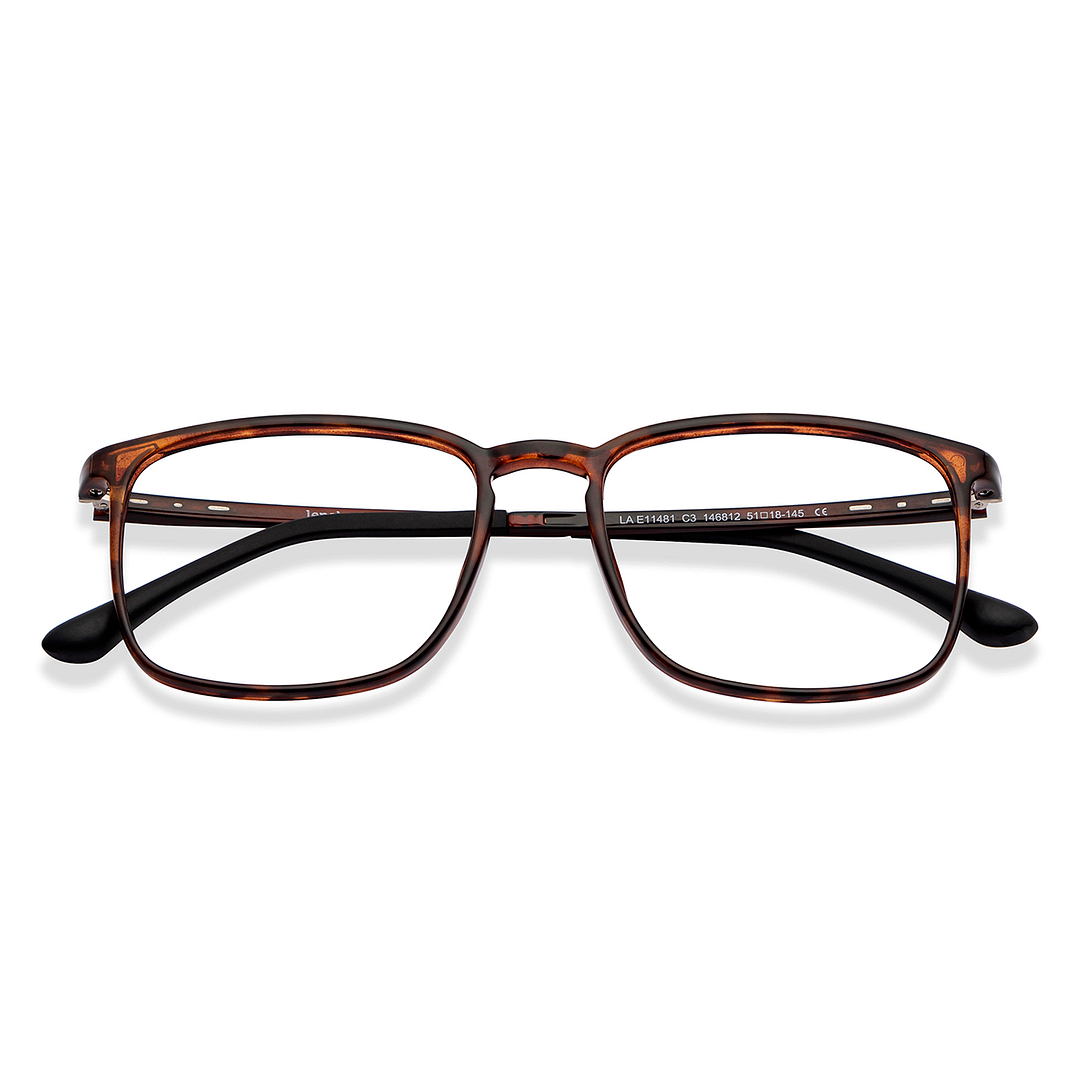 Lenskart Air Online Light Brown Full Rim Square left side