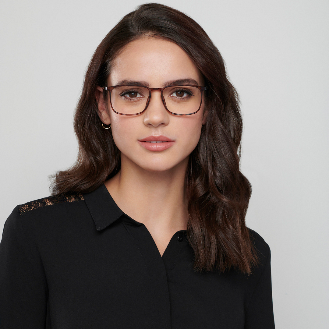 Lenskart Air Online Light Brown Full Rim Square left side