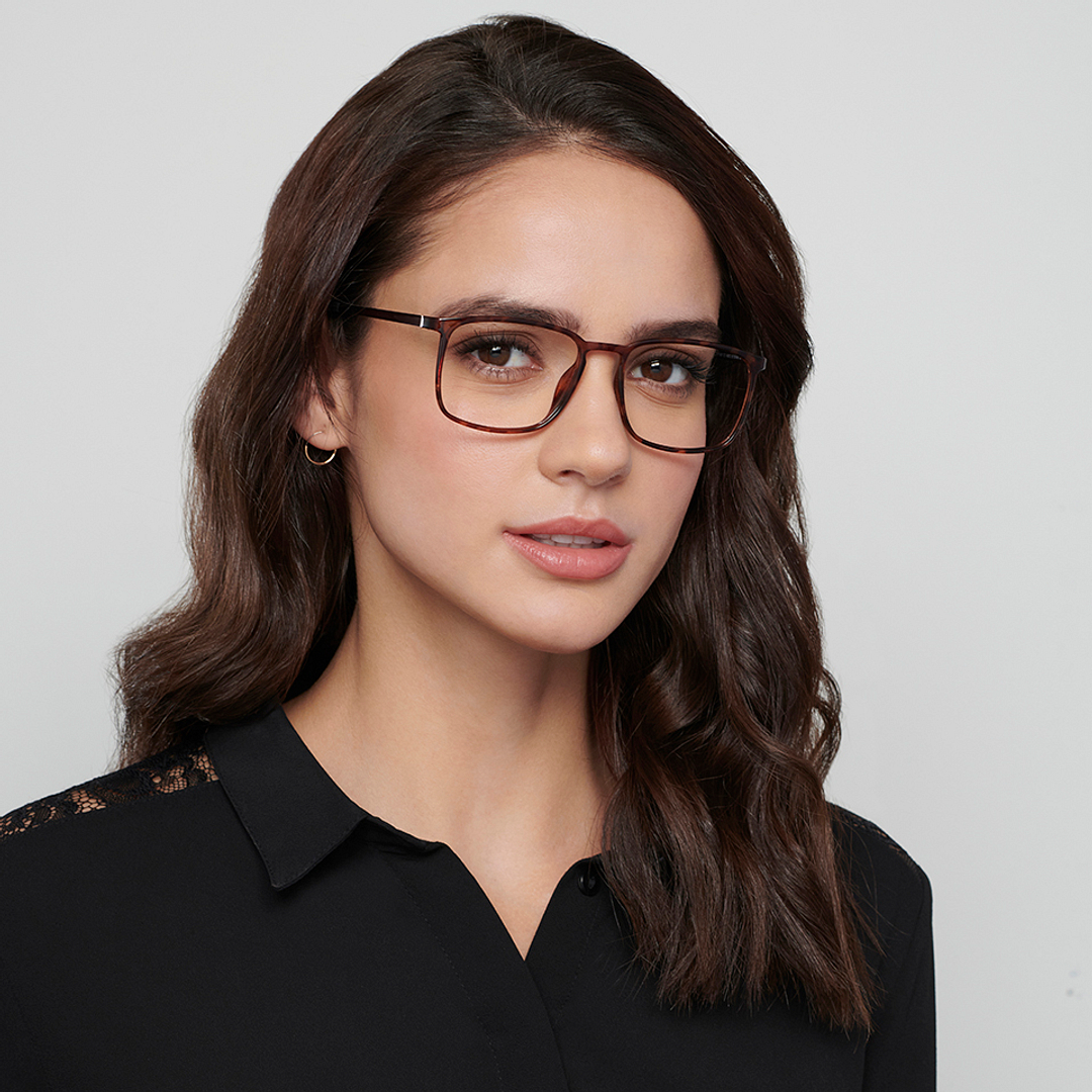 Lenskart Air Online Light Brown Full Rim Square right side