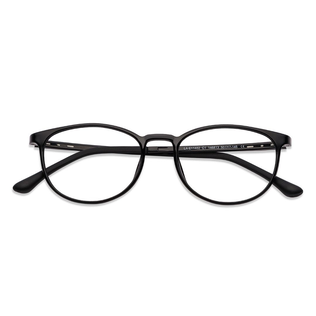 Lenskart Air Black Full Rim Round left side