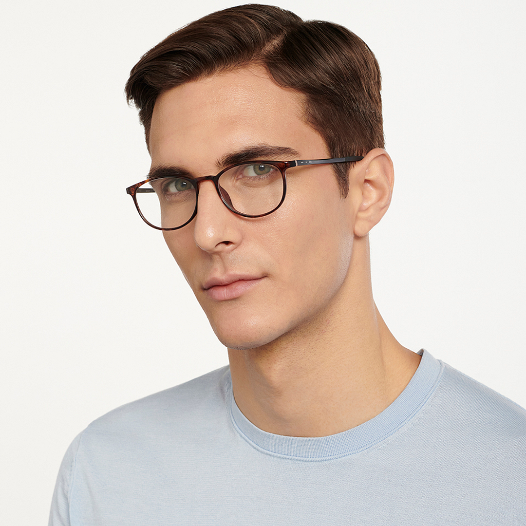 Lenskart Air Light Brown Full Rim Round right side