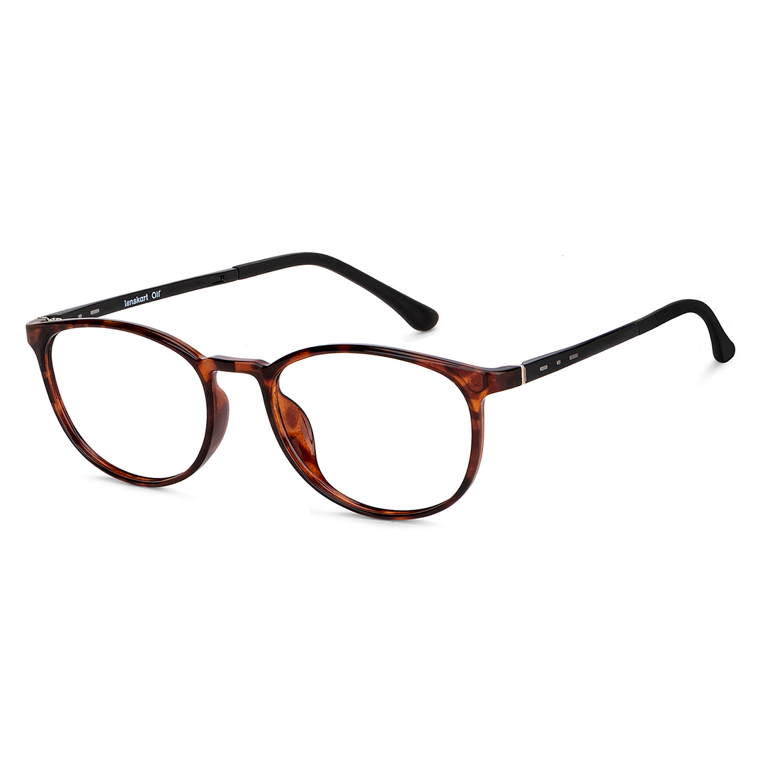 Lenskart Air Light Brown Full Rim Round right side