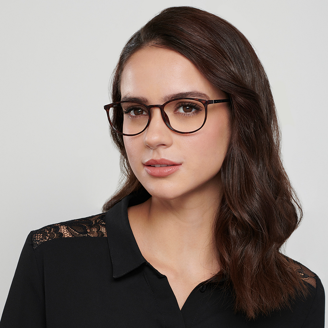 Lenskart Air Online Light Brown Full Rim Round right side