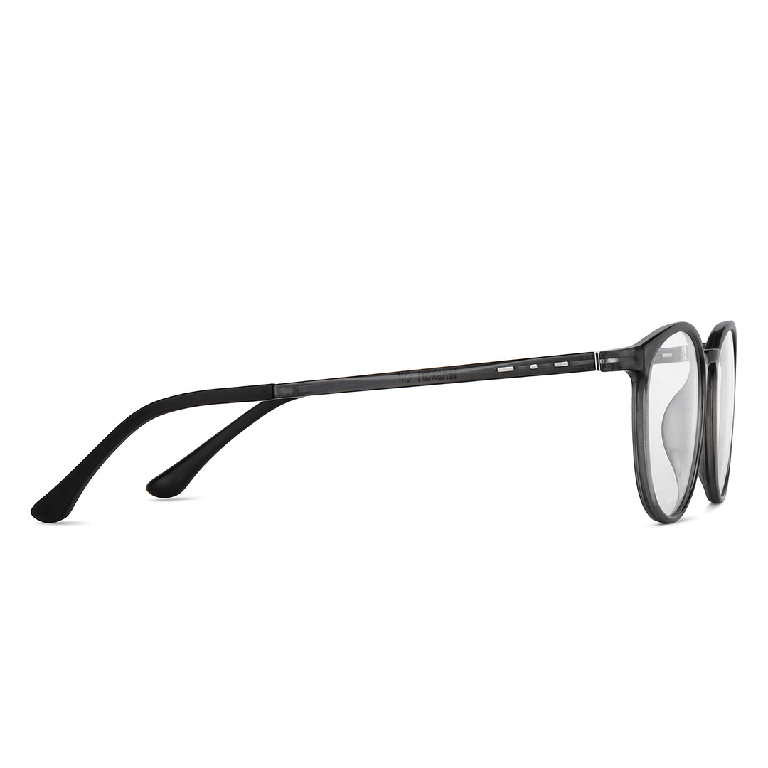 Lenskart Air Online Gray Transparent Full Rim Round left side