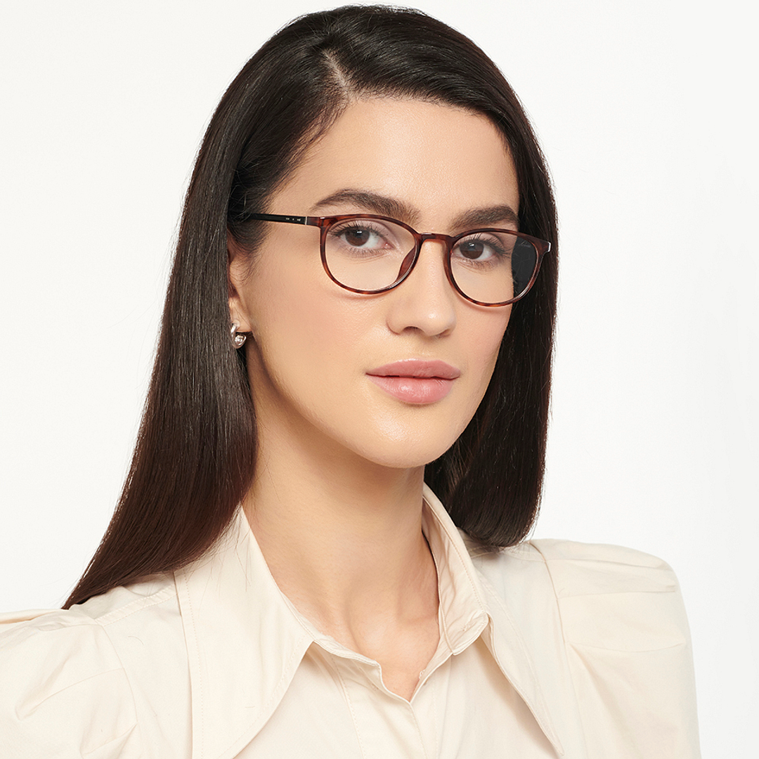 Lenskart Air Online Light Brown Full Rim Round right side