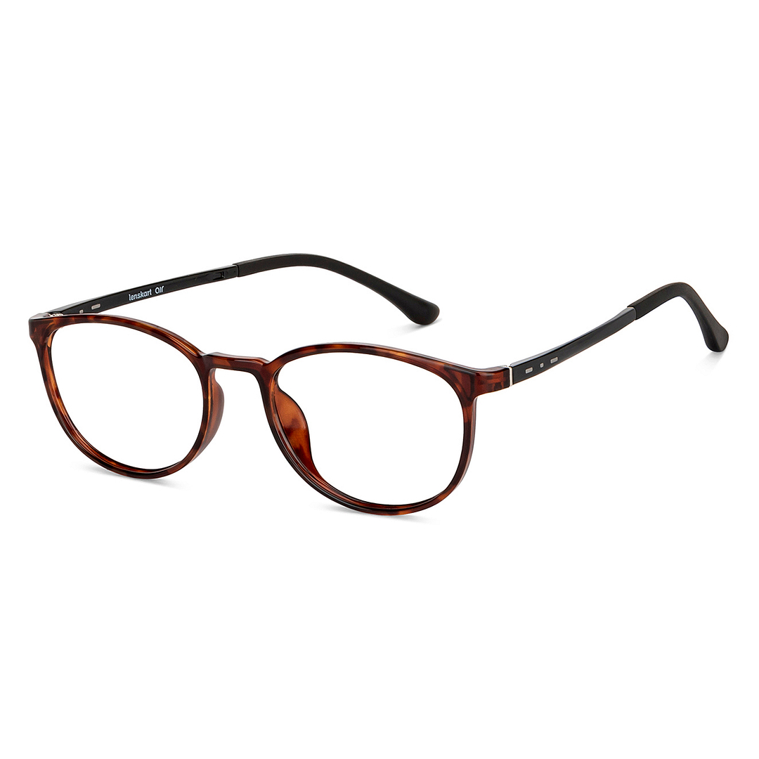 Lenskart Air Online Light Brown Full Rim Round right side