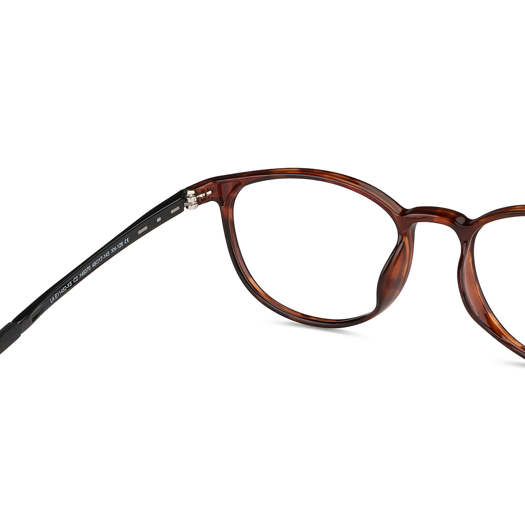 Lenskart Air Online Light Brown Full Rim Round right side